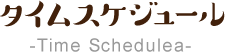 タイムスケジュール