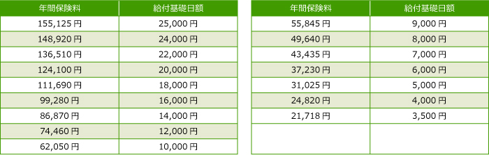 年間保険料